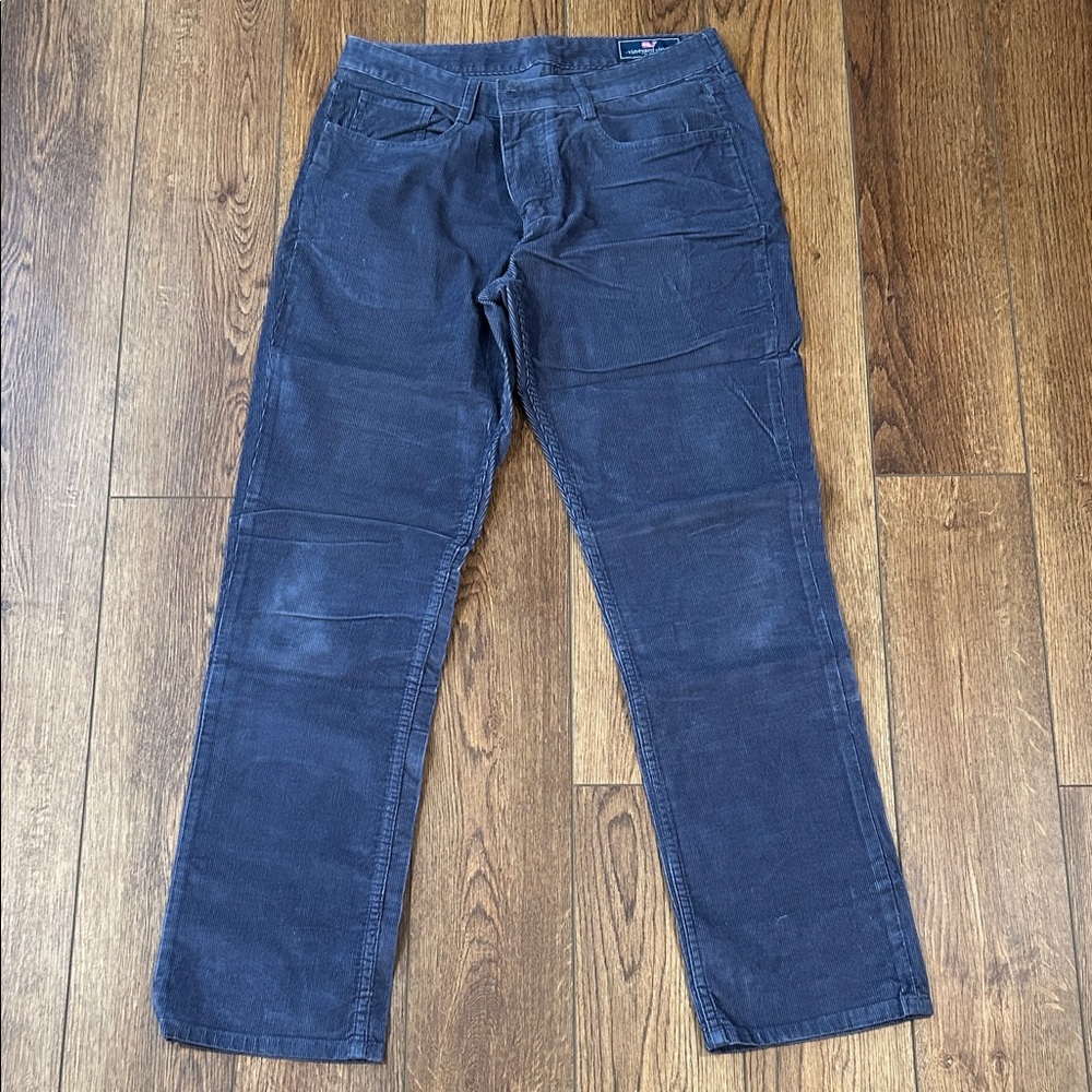 Vineyard Vines Men's Dark Blue Corduroy Trousers